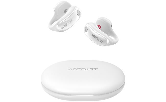 ACEFAST ACECLIP Pro Open Ear Wireless Earphones Dual Mic Noise Reduction Bluetooth-compatible Earbuds - White